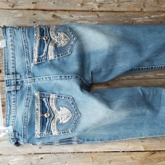 REBEL AND Soul SIZE 16 HIGH WAIST BLINGY SKINNY Jeans - Picture 2 of 16